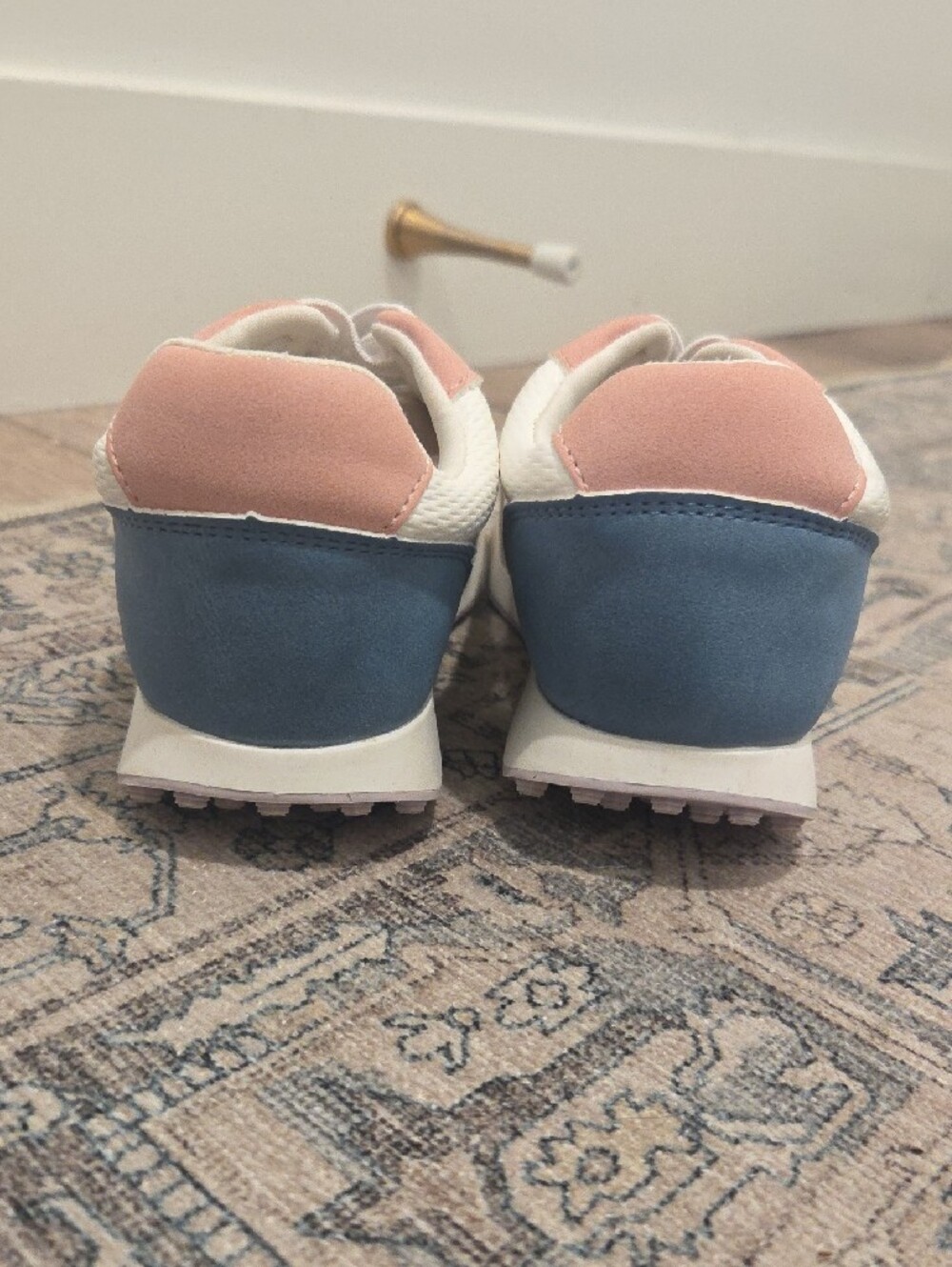 MIA Women’s White Sneakers with Pink Accents & Lavender Star - Picture 4 of 5